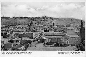 BF2529 view of jerusalem  and mount of olives   israel