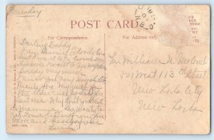 Campobello N.B. Canada Postcard Viewing from Echo Lake Bridge c1910 Posted