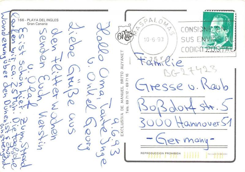 BG27423 playa del ingles  gran canaria   spain