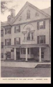 Massachusetts Amherst North Entrance Of  The Loard Jeffery  Albertype