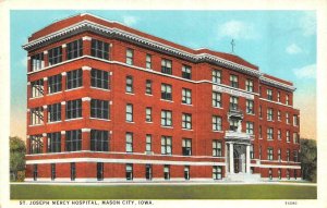 MASON CITY, Iowa IA     ST JOSEPH MERCY HOSPITAL   ca1920's Vintage Postcard
