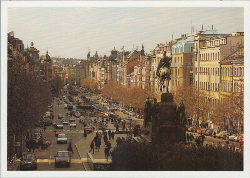 Czech Republic Postcard - Praha - Vaclavske Namesti    RR10591  