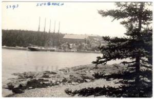 Real Photo Postcard Sailing Ship in Sedgwick, Oregon
