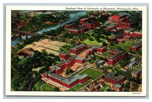 Vintage 1930's Postcard Aerial View of University of Minnesota Minneapolis MN