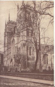 Norfolk Postcard - St Margaret's Church - Kings Lynn - Ref 15617A