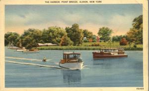 Harbor at Point Breeze on Lake Ontario - Albion NY, New York - Linen