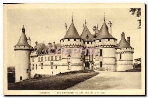 Old Postcard Chaumont overall view of the Castle