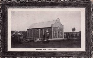 Masonic Hall Kurri Kurri New South Wales Australia Old Worn Postcard