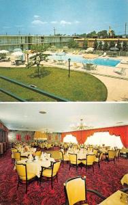 WAYNE, NJ New Jersey  HOLIDAY INN  Pool~Dining Room  PASSAIC CO  Chrome Postcard