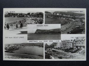 Isle of Man BRADDA HEAD 5 IMAGE MULTIVIEW c1950s RP Postcard by Ranscombe bros