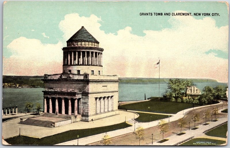 NY-New York City, Grant's Tomb & Claremont, Overlooking Hudson River, Postcard