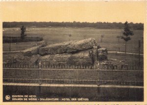 Wéris Dolmen Megalithic Heyd Belgium RPPC Postcard Georges Cornet c.1900s
