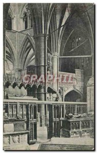 Old Postcard Westminster Abbey