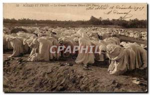 Old Postcard Scenes And Types The Great Prayer in the Desert