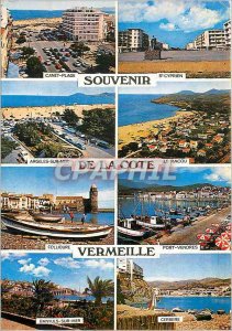 Modern Postcard Souvenir of the Cote Vermeille Canet Plage St Cyprien Argeles...