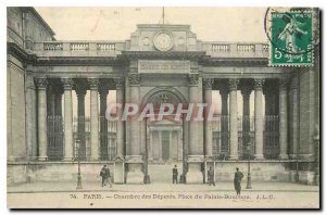 Old Postcard Paris Chamber of Deputies Place du Palais Bourbon