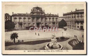 Montpellier Postcard Old Square prefecture