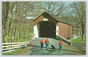 Knechts Covered Bridge Over Cooks Creek~Springfield Pennsylvania~Vintage PC