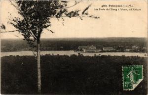 CPA AK PAIMPONT - Les Bords de l'Etang a l'Ouest et l'Abbaye (584518)