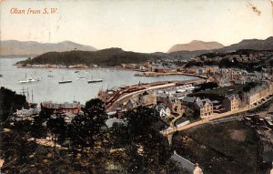 Oban from SW Scotland, UK Postal used unknown, Missing Stamp 