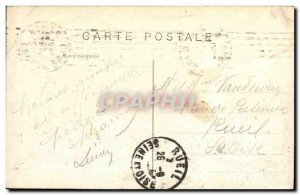 Old Postcard Army Around the Soissons Cathedral