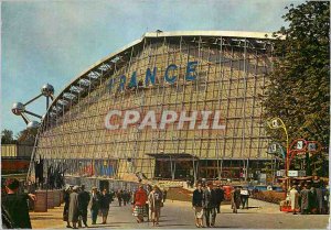 Postcard Modern Brussels World Fair Pavilion France CNIT