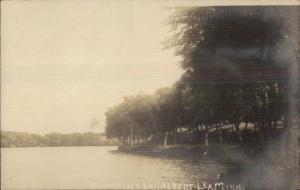 Albert Lea MN Fountain Lake c1910 Real Photo Postcard rpx