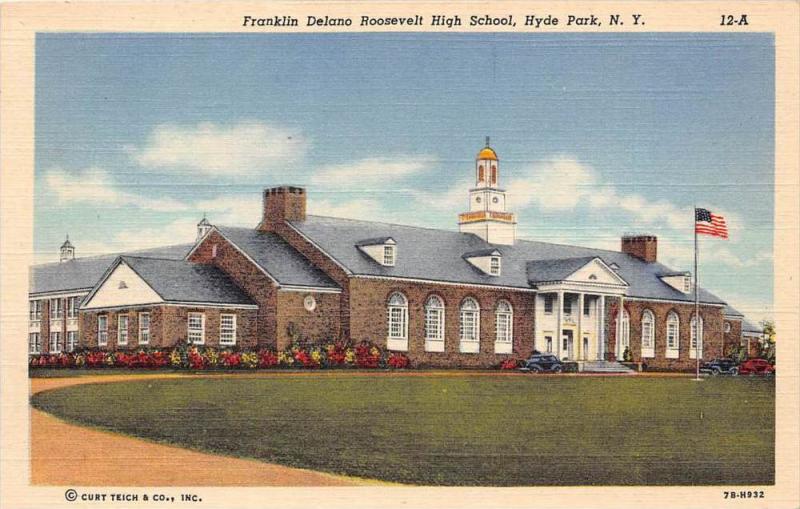 12250  NY Hyde Park 1940's  Franklin Delano Roosevelt High School