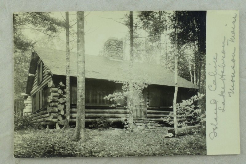 C. 1910 RPPC, Lake Hebron, Monson, ME. Vintage Postcard F29