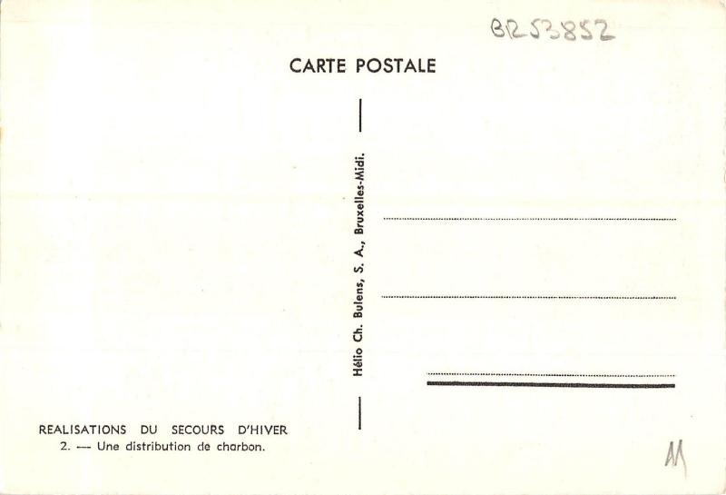 BR53852 Une distribution de charbon Realisations du secours d hiver    Belgium