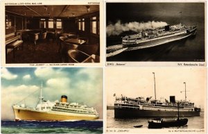 SHIPPING SHIPS ROTTERDAMSCHE LLYOD 22 Vintage Postcard (L3289)