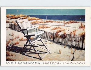 Postcard Lifeguard By Louis Lanzafama, Seasonal Landscapes, Swain Galleries, NJ