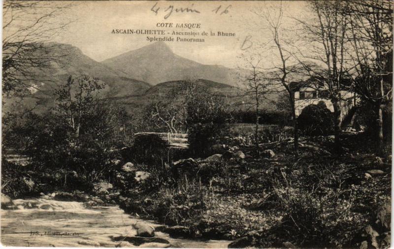 CPA ASCAIN Olhette-Ascension de la Rhune-Splendide Panorama (411930)