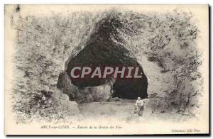 Old Postcard Arcy On Cury Entree de la Grotte des Fees