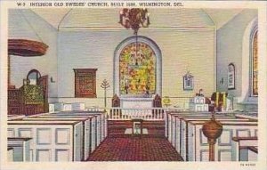 Delaware Wilmington Interior Old Swedes Church Built 1698 Curteich