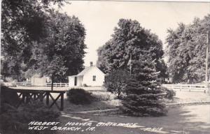 Iowa West Branch Herbert Hoover Birthplace Real Photo