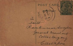 India Postal Stationery George V 9p to Cawnpore