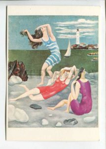 470738 Surrealism painting by Pablo Picasso bathing women lighthouse Old