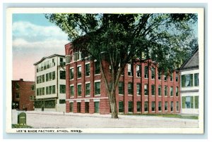 Lee Shoe Factory Building Street View Athol Massachusetts MA Unposted Postcard