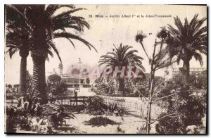 Postcard Old Nice Jardin Albert I and the Jetee Promenade