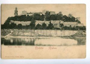 192326 POLAND KRAKOW Wawel castle Vintage early postcard