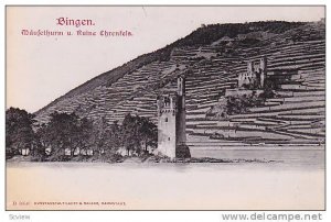 Maufethurm U. Ruine Ehrenfels, Bingen (Rhineland-Palatinate), Germany, 1910-1...