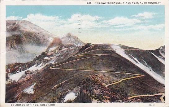 Colorado Colorado Springs The Switchbacks Pikes Peak Auto Highway 1933