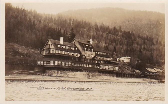 Canada British Columbia Sicamous The Sicamous Hotel Real Photo