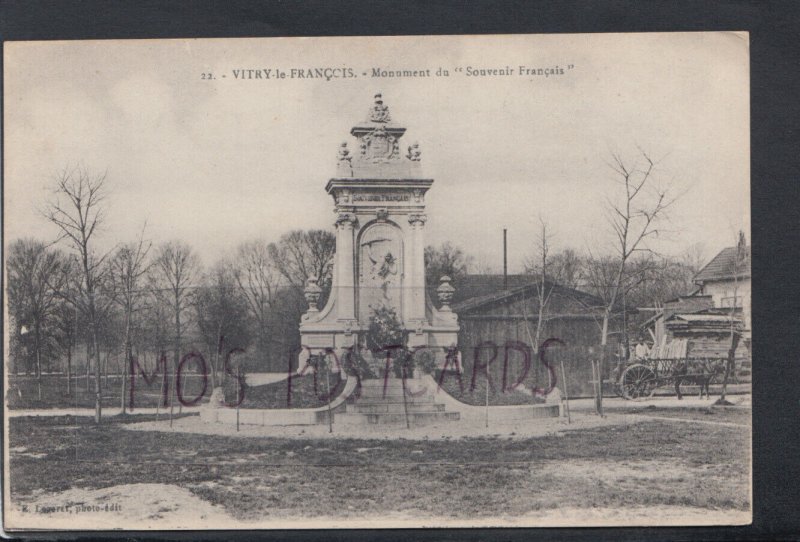 France Postcard - Vitry-Le-Francois - Monument Du Souvenir Francais RS17508