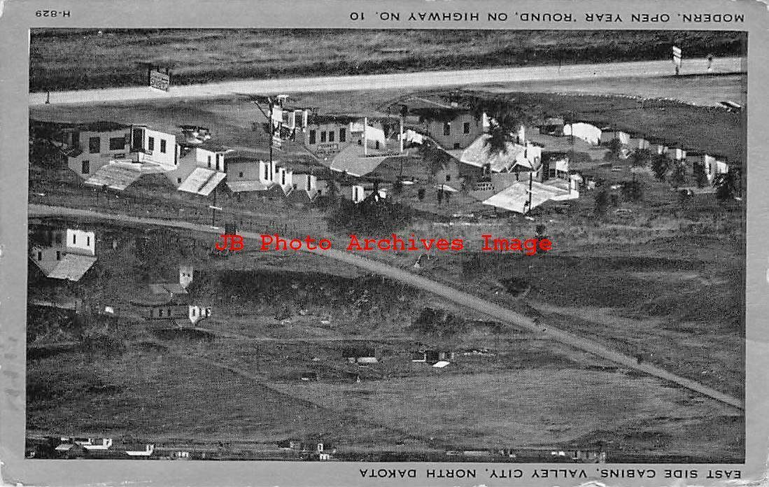 ND, Valley City, North Dakota, East Side Cabins, Gas Station, Wayne ...