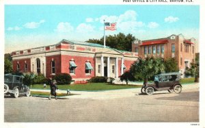 Vintage Postcard Post Office And City Hall Building Bartow Florida Asheville Pub