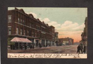 Me Main St Street Vintage Waterville Maine Postcard Carte Postale