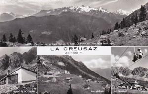 Switzerland La Creusaz Multi View 1958 Photo