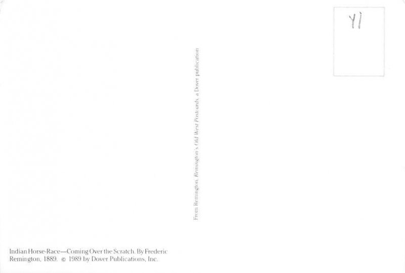 Indian Horse Race, Dover Publications 